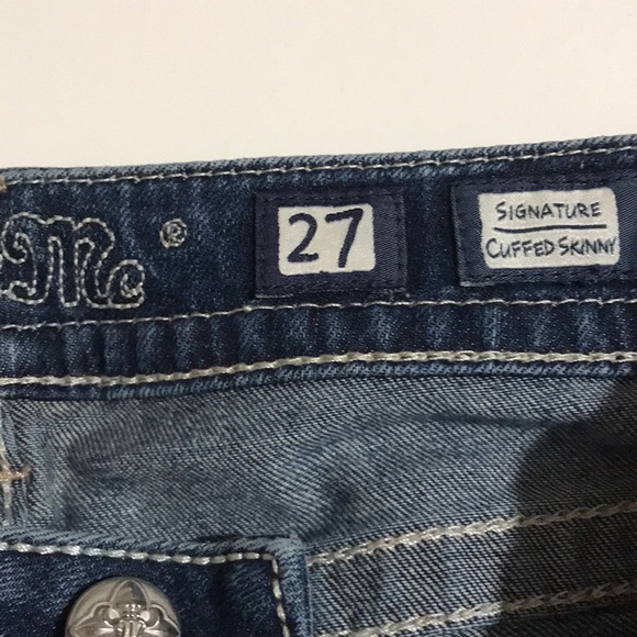 MISS ME Cuffed Skinny Jeans size 27 - Picture 12 of 14
